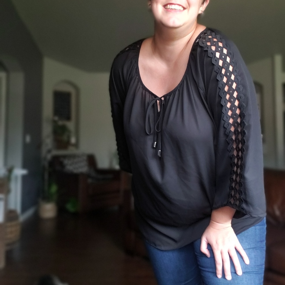 Sheer Black Tunic